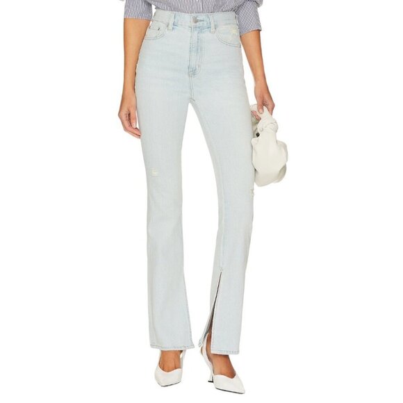 Pistola Alexa High Rise Split Flare Jeans Locals Vintage - Picture 1 of 13